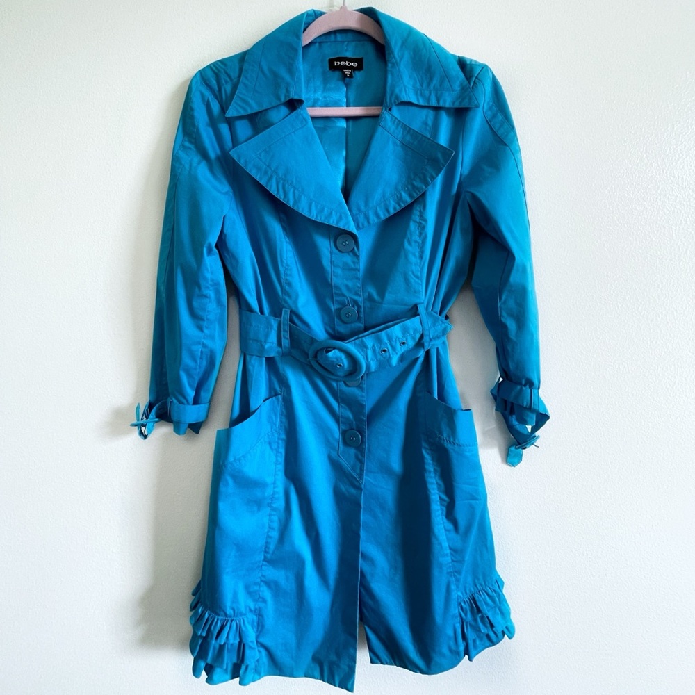 Bebe | Vibrant Blue Trench Coat